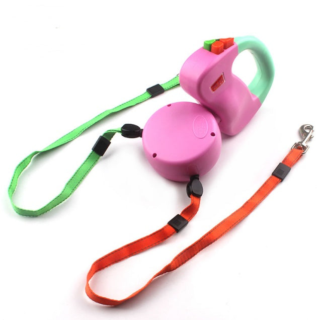 Retractable Dual Dog Leash – Tangle-Free Walking