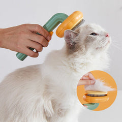 Self-Cleaning Slicker Brush – Gentle Pet Grooming