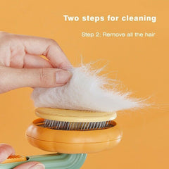 Self-Cleaning Slicker Brush – Gentle Pet Grooming