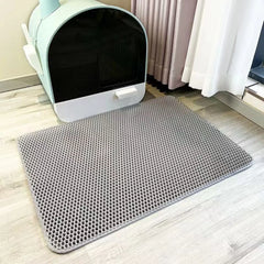 Heavy Duty Cat Litter Mat/Waterproof 2 Layer Non Slip Washable Pet Floor Protector Litter Box Sand Stopper