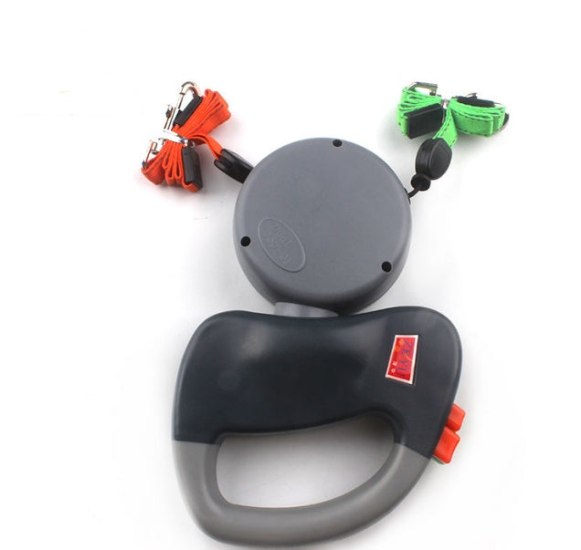Retractable Dual Dog Leash – Tangle-Free Walking