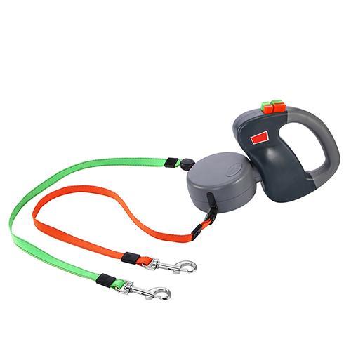 Retractable Dual Dog Leash – Tangle-Free Walking
