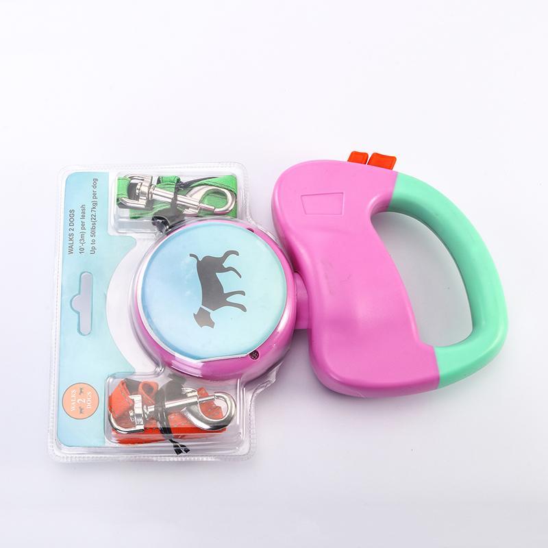 Retractable Dual Dog Leash – Tangle-Free Walking