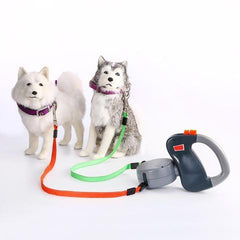 Retractable Dual Dog Leash – Tangle-Free Walking