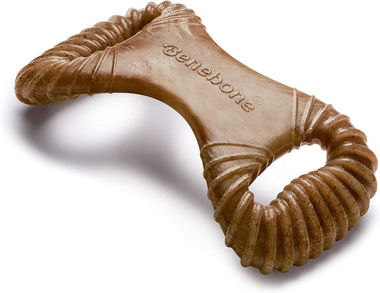 Aggressive Chewers: Unbreakable Dental Dog Bone with Real USA Bacon